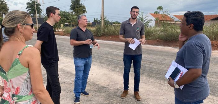 CPI realiza visitas em obras de pavimentação asfáltica no município de Pedra Preta-MT